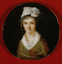 Miniatura di ritratto, ritenuta essere di Claire Lacombe, 1792